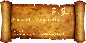 Perczell Zseraldin névjegykártya